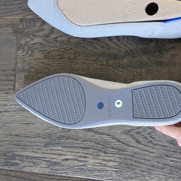 Rothy’s NWT Pointed Flats, Gray, Size 8 - Picture 4 of 4